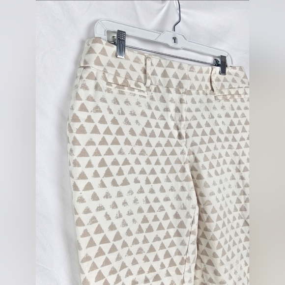 Ann Taylor Loft Julie The Riviera  Minimalist Geometric Ankle Cropped Pants sz 8 - Picture 5 of 7